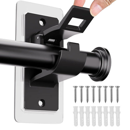 🔩 50% OFF – No-Drill Curtain Rod Brackets – No Holes, No Damage, No Tools! | Holds Strong, Removes Clean | Perfect for Renters & Homeowners 🏠🔧✨