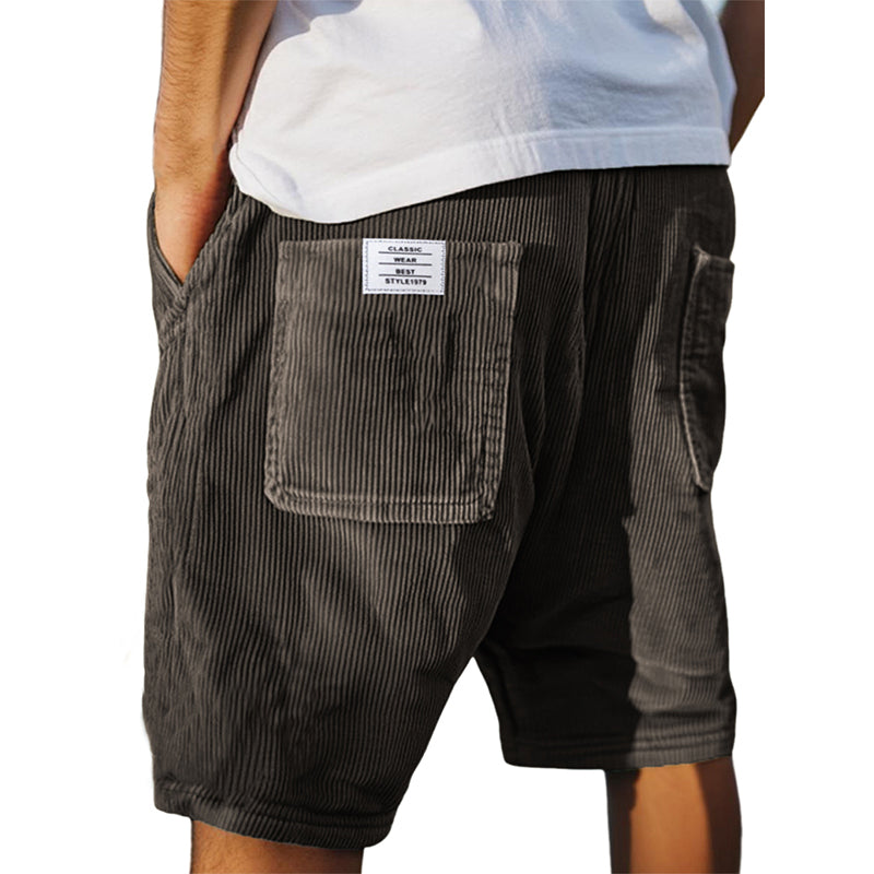 🕰️✨50% OFF – Men's Casual Corduroy Drawstring Shorts – Vintage Style, Modern Comfort! | Soft Texture + Adjustable Waist | Perfect for Any Casual Occasion ✨