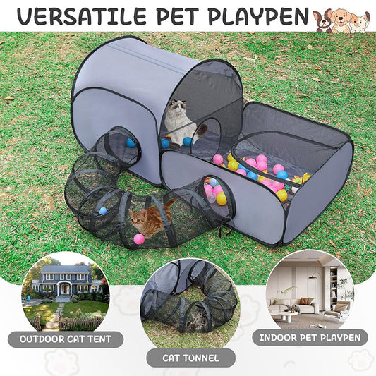 ⏰ 50% OFF – Meow-ster Deal! 🐾🏠 Large Cat Tunnel – Play, Hide, Chase & Nap in One Cozy Spot! | Fits All Cats – Even Chonky Ones 🐈⬛💤