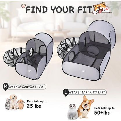 🐱 50% OFF NOW! 🧶 Large Cat Tunnel for Play and Lounging – Collapsible & durable – Perfect for hiding, chasing and napping – fun and cozy design 🐾✨