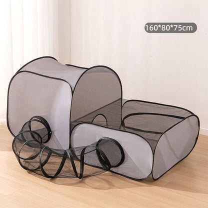 🐱 50% OFF NOW! 🧶 Large Cat Tunnel for Play and Lounging – Collapsible & durable – Perfect for hiding, chasing and napping – fun and cozy design 🐾✨