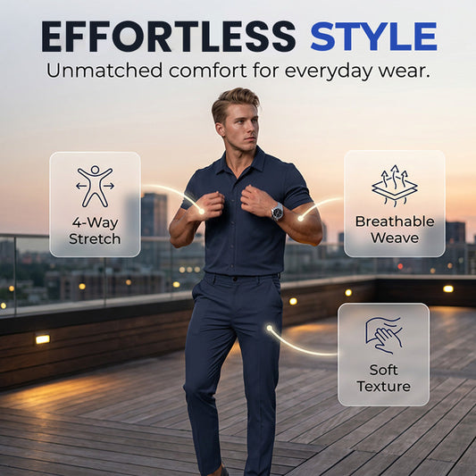 ⏰ 50% OFF – 2026 New Arrival 👔✨ Men's Lightweight 2-Piece Casual Suit – Effortless Style in Seconds! | Breathable Fabric, All-Day Comfort ☀️🌿