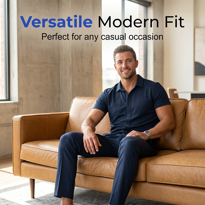 ⏰ 50% OFF – 2026 New Arrival 👔✨ Men's Lightweight 2-Piece Casual Suit – Effortless Style in Seconds! | Breathable Fabric, All-Day Comfort ☀️🌿