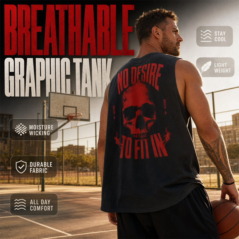 💪🏋️‍♂️50% OFF – Men's Sleeveless Tank Top – Loose Fit, Breezy & Built for the Gym! | Stay Cool During Intense Workouts | Summer Training Essential 💨✨