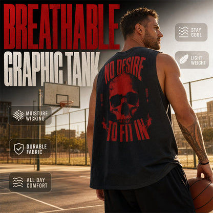 💪🏋️‍♂️50% OFF – Men's Sleeveless Tank Top – Loose Fit, Breezy & Built for the Gym! | Stay Cool During Intense Workouts | Summer Training Essential 💨✨