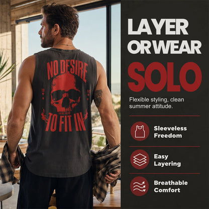 💪🏋️‍♂️50% OFF – Men's Sleeveless Tank Top – Loose Fit, Breezy & Built for the Gym! | Stay Cool During Intense Workouts | Summer Training Essential 💨✨