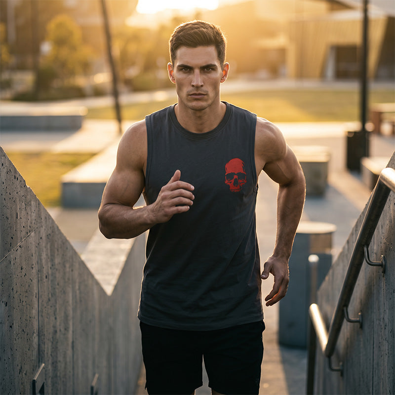 💪🏋️‍♂️50% OFF – Men's Sleeveless Tank Top – Loose Fit, Breezy & Built for the Gym! | Stay Cool During Intense Workouts | Summer Training Essential 💨✨