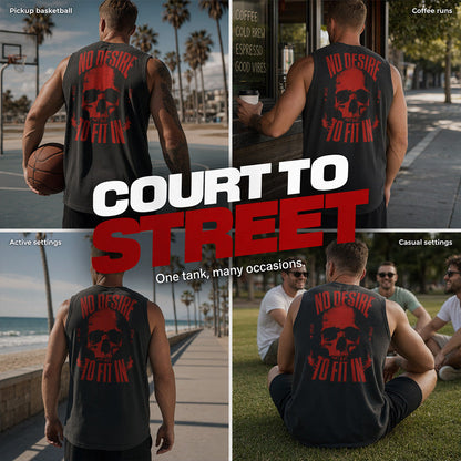 💪🏋️‍♂️50% OFF – Men's Sleeveless Tank Top – Loose Fit, Breezy & Built for the Gym! | Stay Cool During Intense Workouts | Summer Training Essential 💨✨