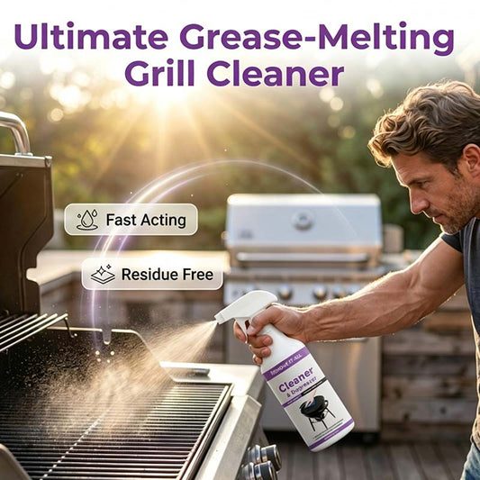 🍖🔥50% OFF – Heavy-Duty Grill Cleaner & Degreaser – Melt Away Grease in Seconds! | No Scrubbing, No Fuss | BBQ Season Essential 🧽✨