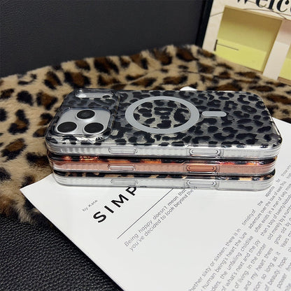 📱 50% OFF – Magnetic Leopard Print Phone Case – Fierce Style, Strong Grip! | Built-in Magnets for Car Mounts | 360° Drop Protection 🐆✨