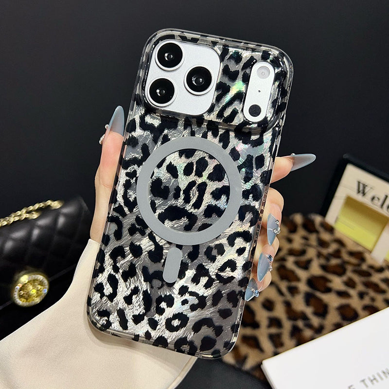 📱 50% OFF – Magnetic Leopard Print Phone Case – Fierce Style, Strong Grip! | Built-in Magnets for Car Mounts | 360° Drop Protection 🐆✨