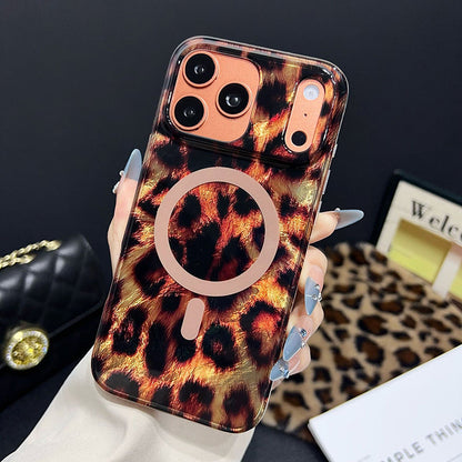 📱 50% OFF – Magnetic Leopard Print Phone Case – Fierce Style, Strong Grip! | Built-in Magnets for Car Mounts | 360° Drop Protection 🐆✨