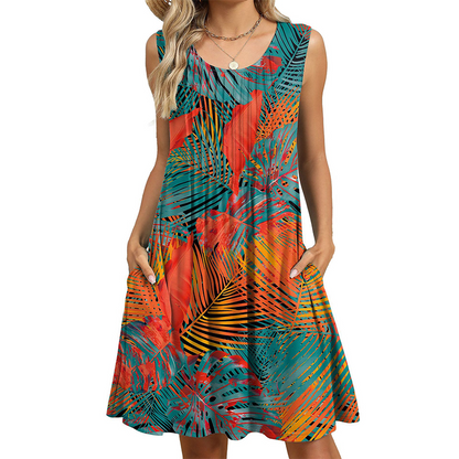 ⏰ 50% OFF – Grab Yours Now 👗✨ Women's Casual Loose Fit Sleeveless Dress – Flowy, Breezy & Figure-Flattering! | Perfect for Summer ☀️🌴