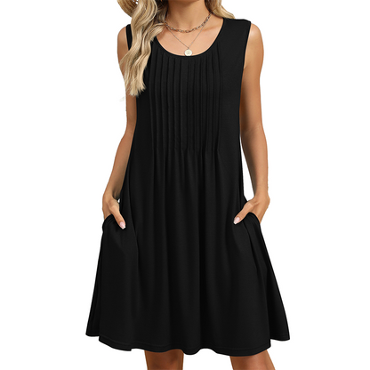 ⏰ 50% OFF – Grab Yours Now 👗✨ Women's Casual Loose Fit Sleeveless Dress – Flowy, Breezy & Figure-Flattering! | Perfect for Summer ☀️🌴