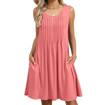 ⏰ 50% OFF – Grab Yours Now 👗✨ Women's Casual Loose Fit Sleeveless Dress – Flowy, Breezy & Figure-Flattering! | Perfect for Summer ☀️🌴