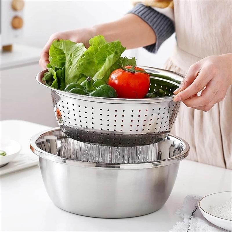3-Piece Fine Mesh Strainer Set – Rustproof & Food-Grade Design