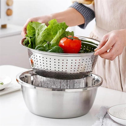 3-Piece Fine Mesh Strainer Set – Rustproof & Food-Grade Design