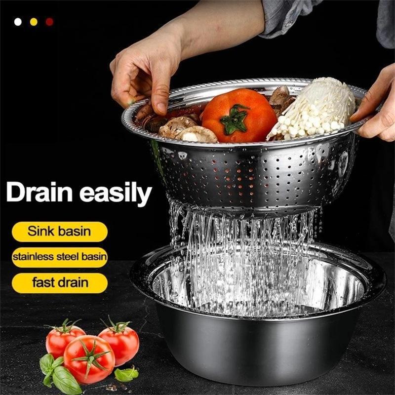 3-Piece Fine Mesh Strainer Set – Rustproof & Food-Grade Design
