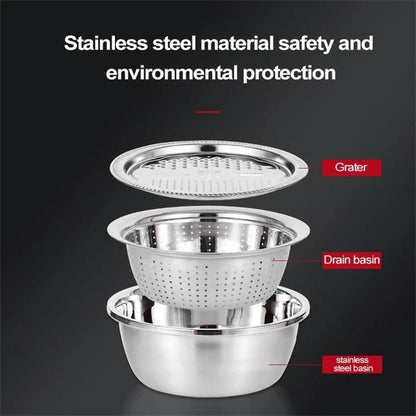 3-Piece Fine Mesh Strainer Set – Rustproof & Food-Grade Design
