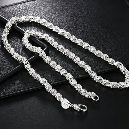 🎉 2026 Sale — Over 27,600 Sold! ⏰ Trendy Dragon Scale Chain Bracelet & Necklace Jewelry Set ✨