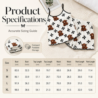 📢📢50% OFF !! ⏰Summer Sleepless Spaghetti Strap Cami Sleepwear Set