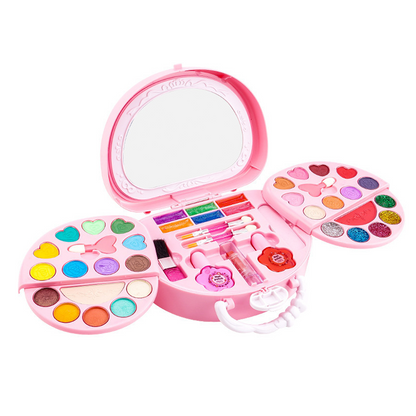 📢📢50% OFF !! ⏰Kids Washable Makeup Toy Set with Portable Pink Handbag