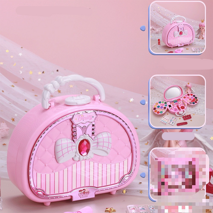 📢📢50% OFF !! ⏰Kids Washable Makeup Toy Set with Portable Pink Handbag