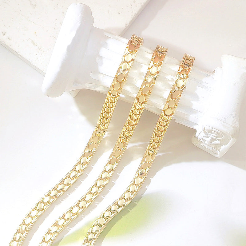 Women's Elegant Gold Color Chain Bracelet
