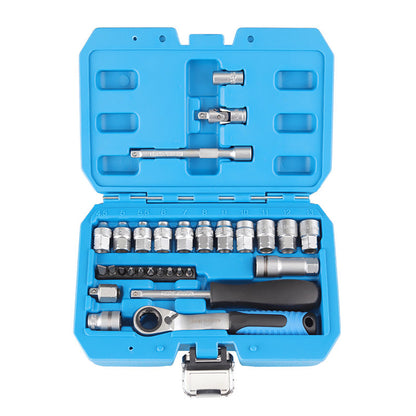 📢📢50% OFF !!⏰29pcs Ratchet Socket Wrench Tool Kit, Multi-Size Repair Hand Tool Set with Storage Case 🔧