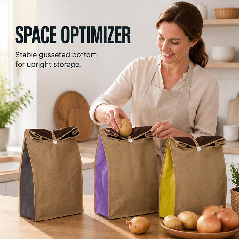 ⏰ Breathable Potato and Onion Storage Bag🥔