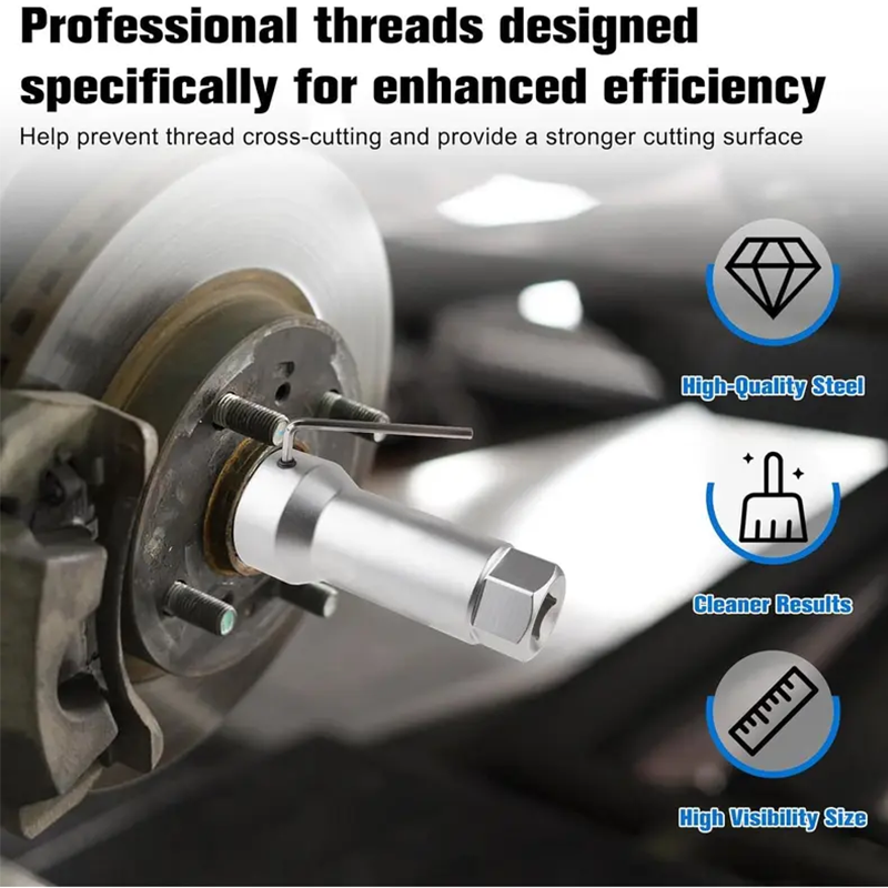 🔧 2026 Sale — Over 53,700 Sold! 🛠️ 10-Piece Axle Spindle Thread Chaser Set