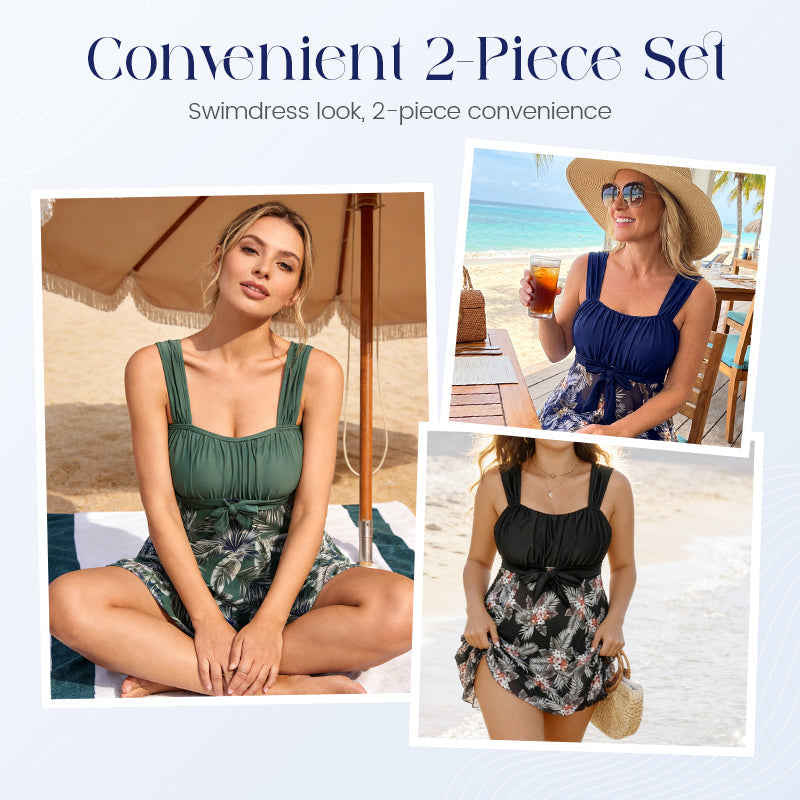 🏖️ 2026 Sale — Over 28,500 Sold! ✨ Skirted Tankini – Hide the Pooch, Flaunt the View 💙