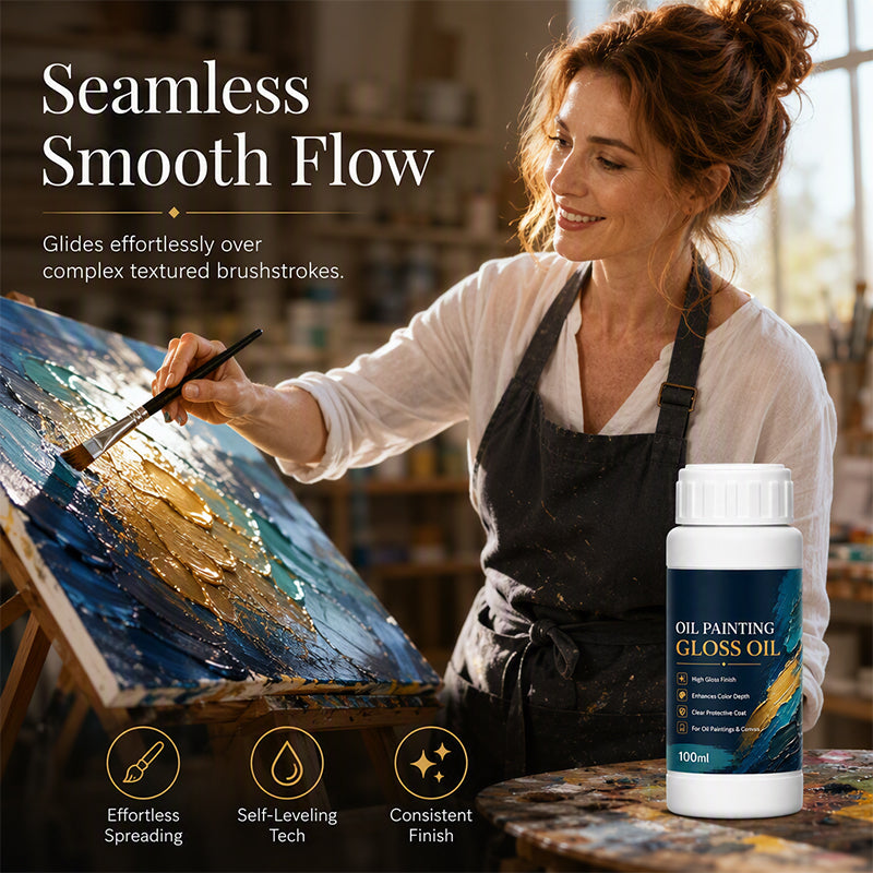 🎨 LIMITED TIME 50% OFF! 💧 Gloss Boost Painting Varnish – Professional High-Gloss Finish, Intensifies Color Depth & Protects Artwork ✨