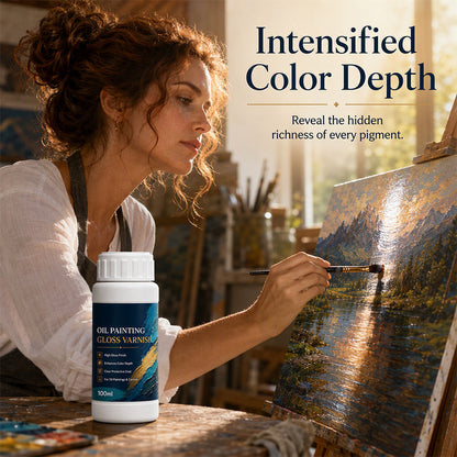 🎨 LIMITED TIME 50% OFF! 💧 Gloss Boost Painting Varnish – Professional High-Gloss Finish, Intensifies Color Depth & Protects Artwork ✨
