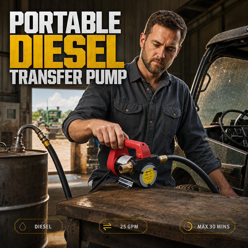 ⏳Time-Limited Special⏰Portable Diesel Transfer Pump – High flow, durable & easy to use – Ideal for fuel transfer on farms, boats & workshops 🚜