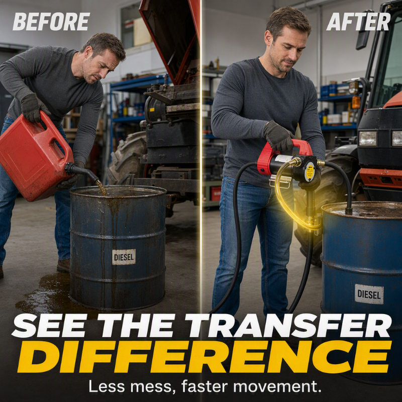 ⏳Time-Limited Special⏰Portable Diesel Transfer Pump – High flow, durable & easy to use – Ideal for fuel transfer on farms, boats & workshops 🚜