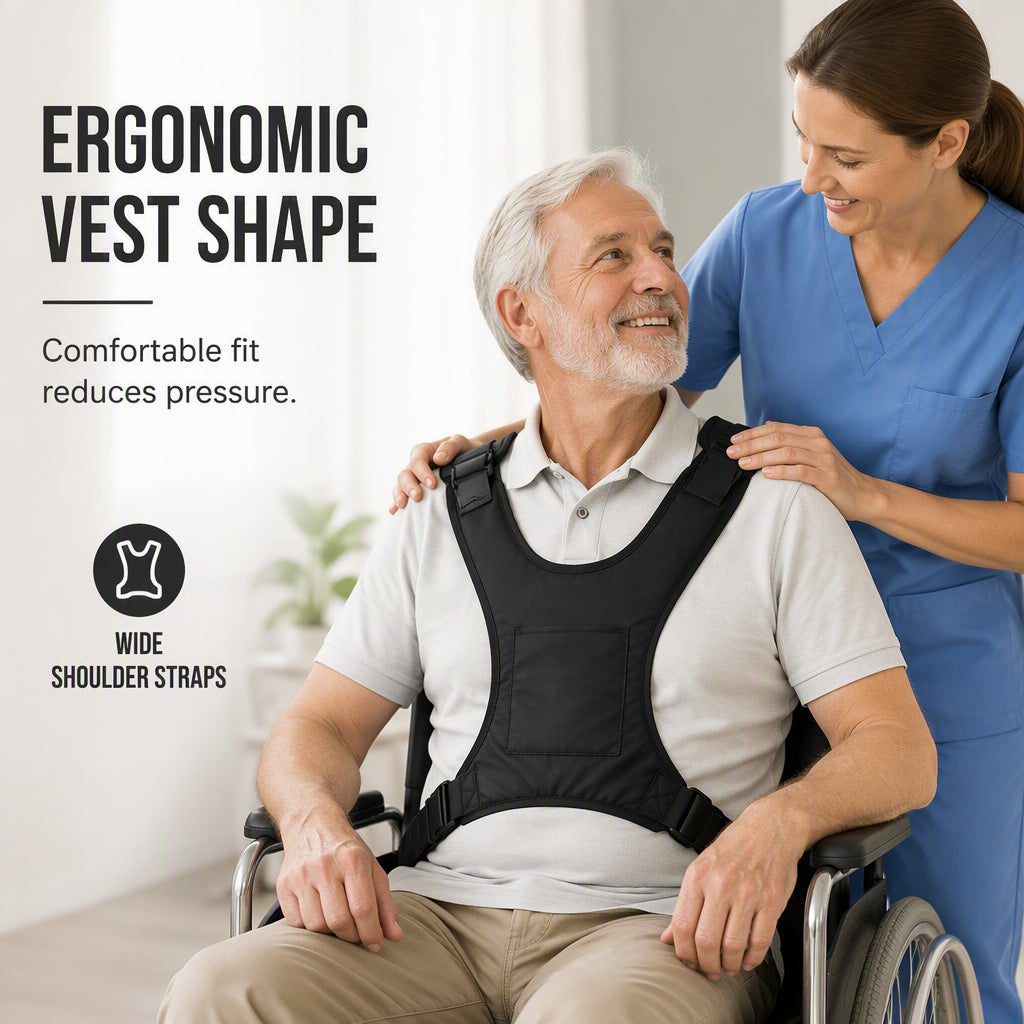 🧓🏥Wheelchair Safety Harness Vest for Elderly & Mobility Support