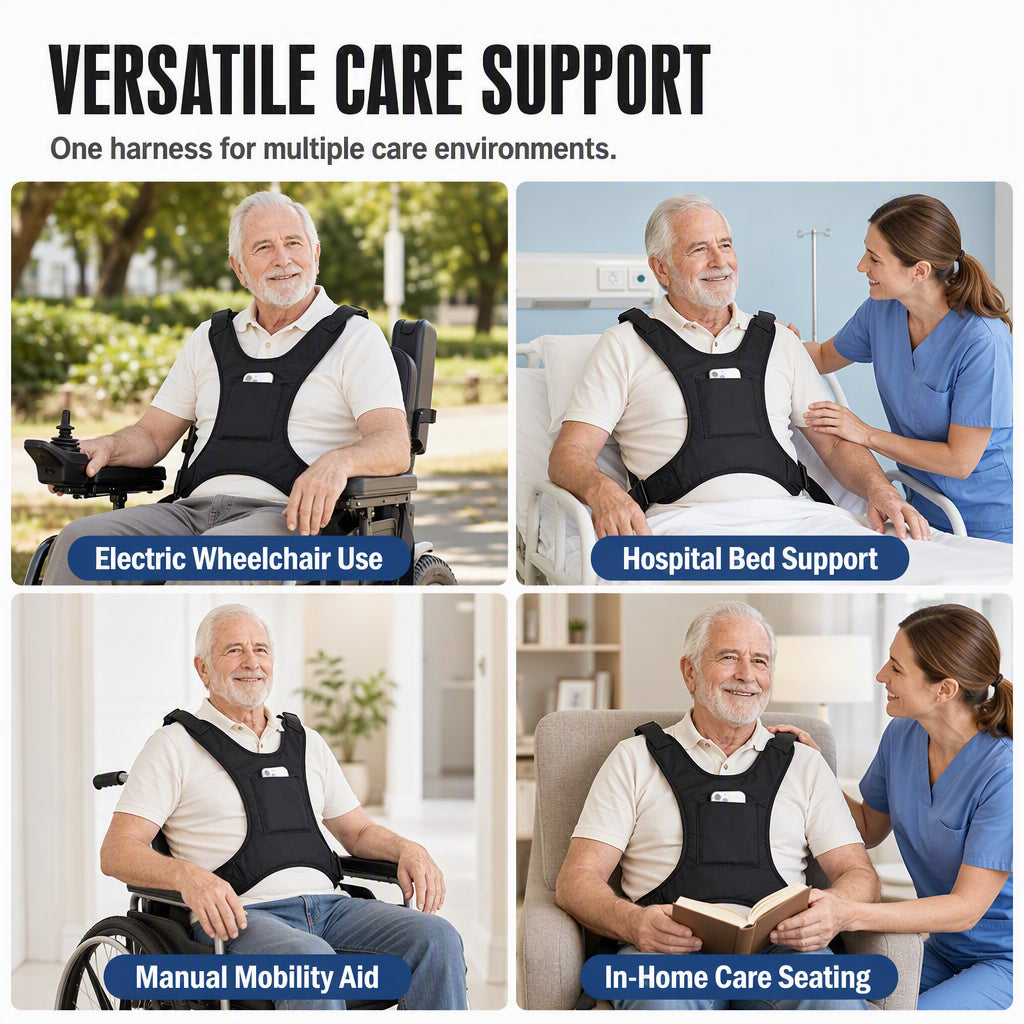 🧓🏥Wheelchair Safety Harness Vest for Elderly & Mobility Support
