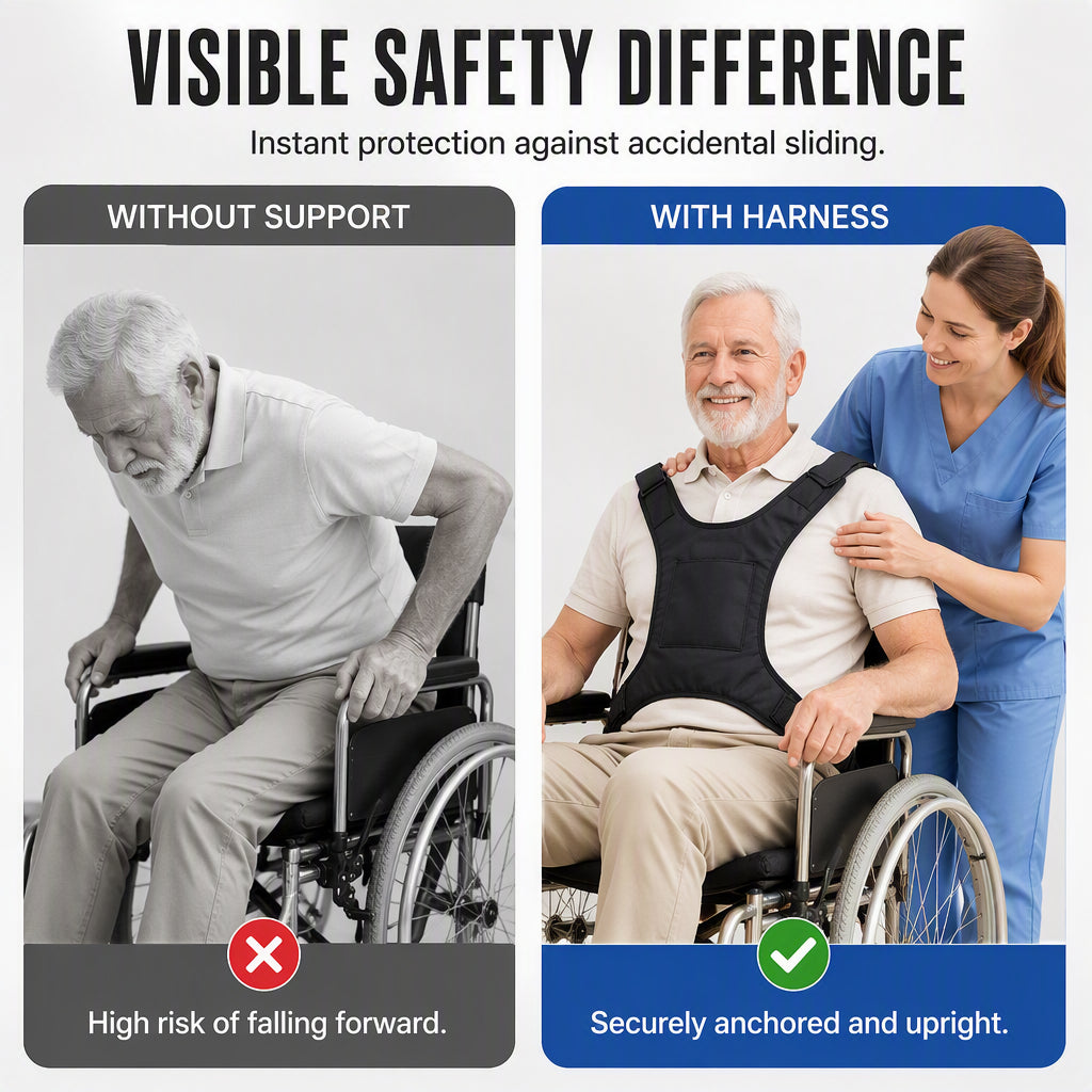 🧓🏥Wheelchair Safety Harness Vest for Elderly & Mobility Support