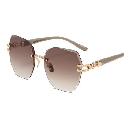 Statement Rimless Sunglasses