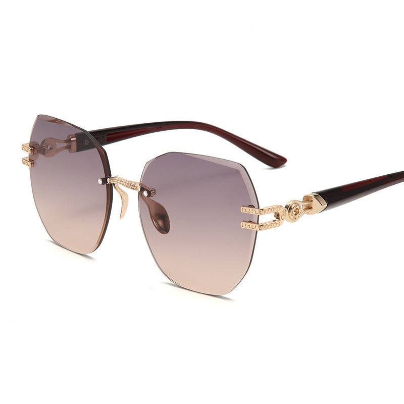 Statement Rimless Sunglasses