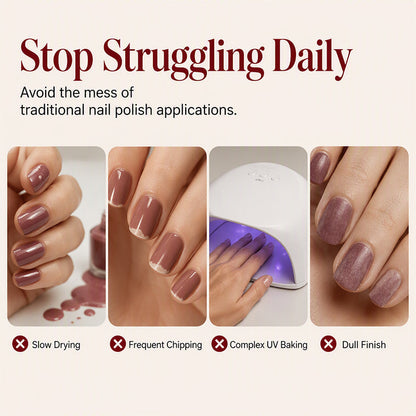 📢50% Off！💅uick Dry Metallic Nail Polish