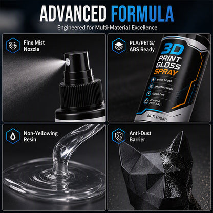 🎉 2026 Sale — Over 6,000 Sold! 🖨️ Tired of layer lines ruining your 3D prints? One coat of this gloss spray melts them away — quick-dry, smooth finish, pro results without the sanding marathon. ✨