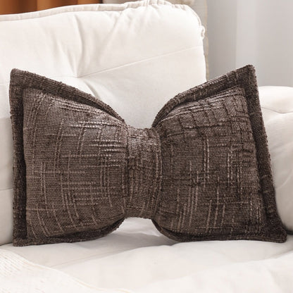 🎀 50% OFF NOW! 🛋️ Soft Chenille Bow-Shaped Throw Pillow – Ultra-soft, plush & decorative – Perfect for sofas, beds & cozy corners ✨