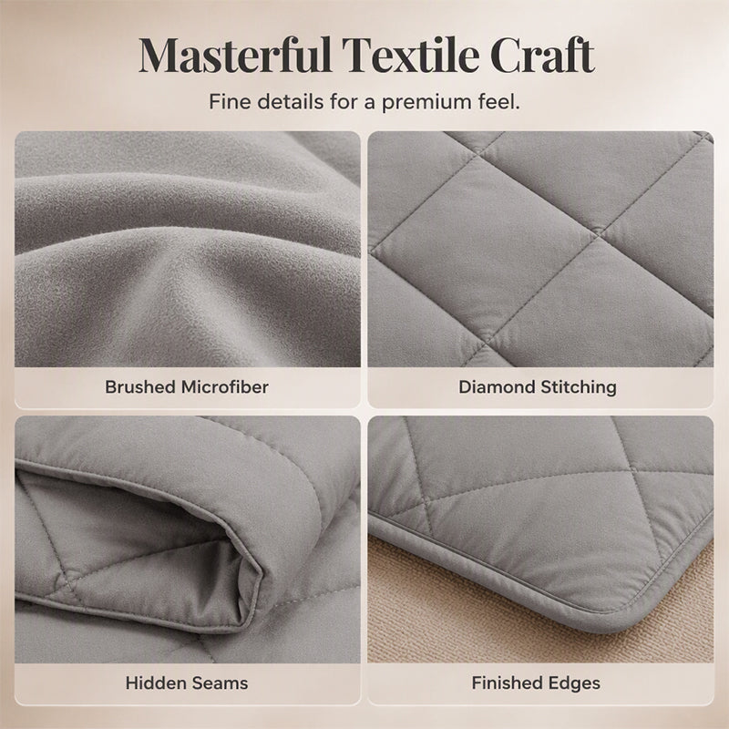 3-Piece Quilted Comforter Set with Shams
