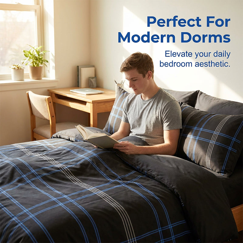 🛏️Modern Minimalist Geometric Bedding Se