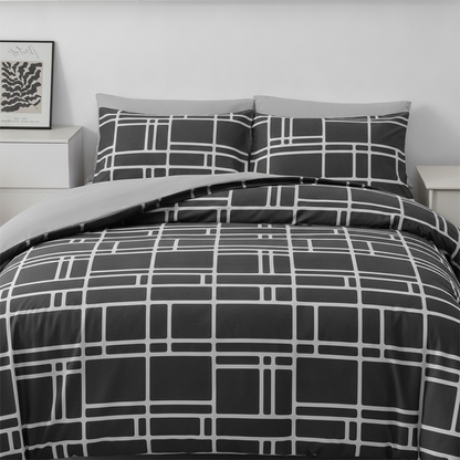 🛏️Modern Minimalist Geometric Bedding Se