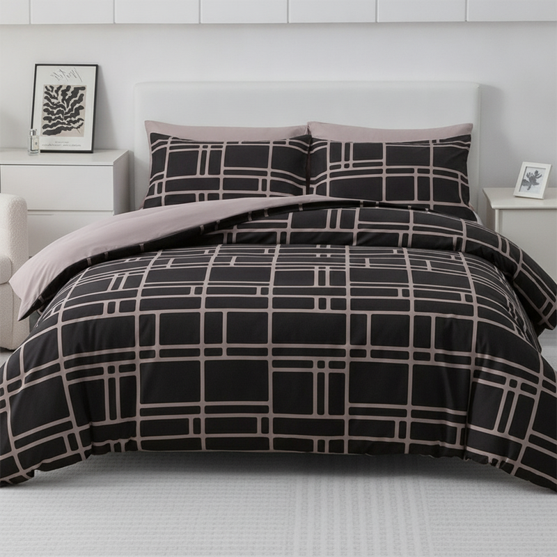 🛏️Modern Minimalist Geometric Bedding Se