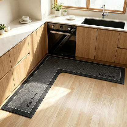 💧 LIMITED-TIME 50% OFF!✨ Quick-Dry Kitchen Mat – L-Shape Diatomite Design, Absorbent & Non-Slip🍳