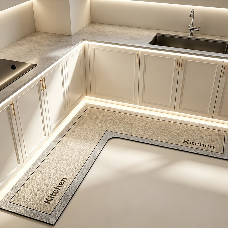 💧 LIMITED-TIME 50% OFF!✨ Quick-Dry Kitchen Mat – L-Shape Diatomite Design, Absorbent & Non-Slip🍳